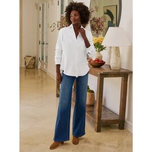 Frank & Eileen Flannigan Flare Italian Power Denim Medium Wash